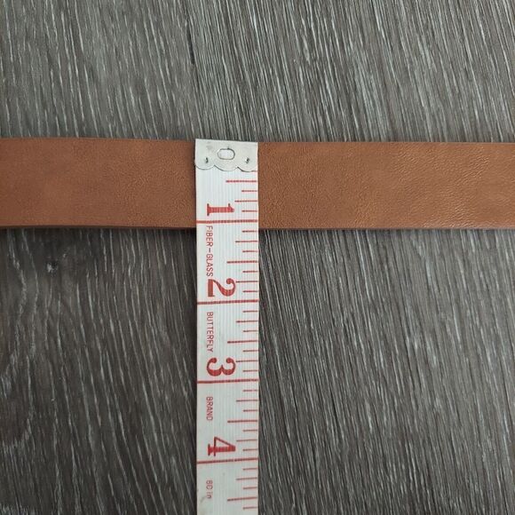 Nine West Faux Leather Tan Belt Size Small - Picture 6 of 6